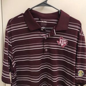 Texas A&M men’s polo shirt size large.